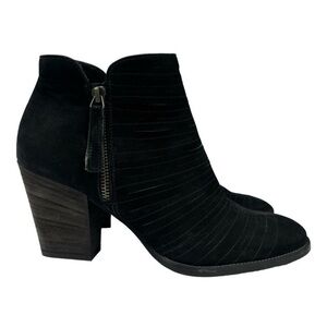 Paul Green Malibu Black Suede Ankle Boots 9
